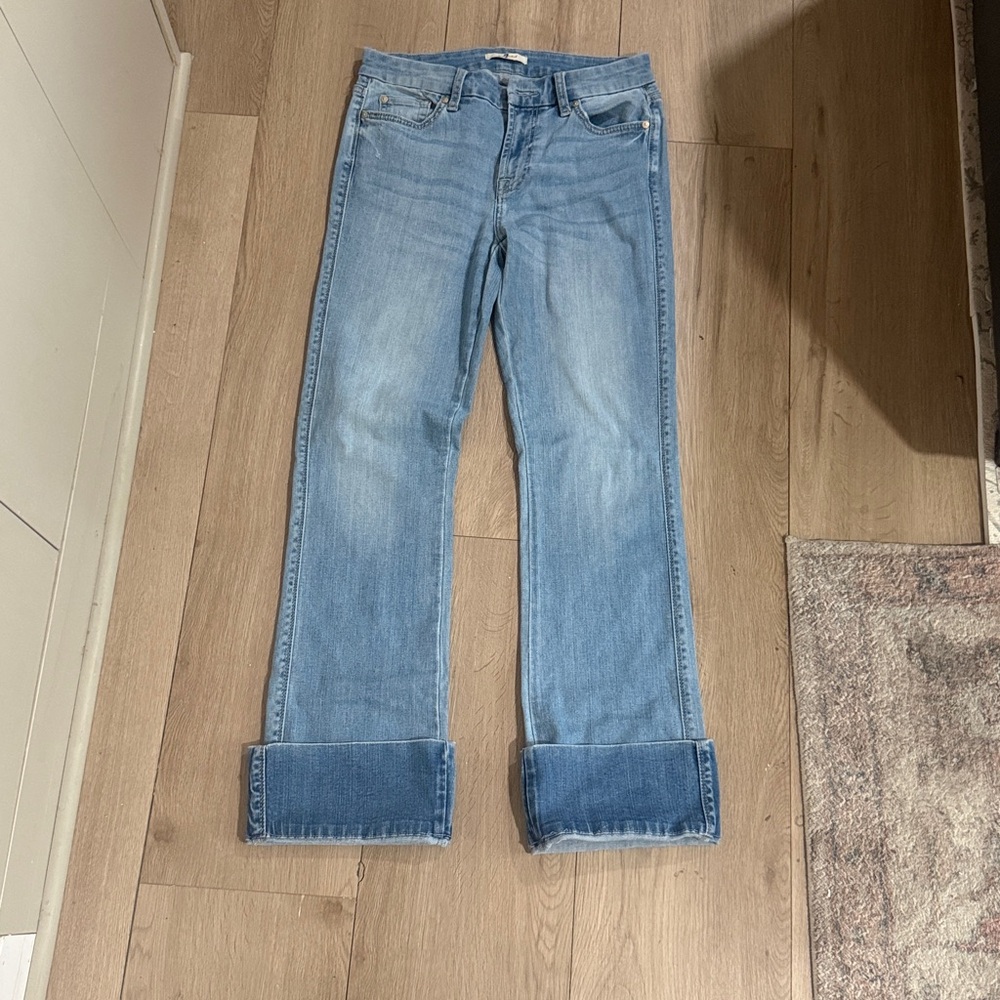 7 For All Mankind | Slim Illusion Dojo Jeans Flare Size 29 - Picture 3 of 9